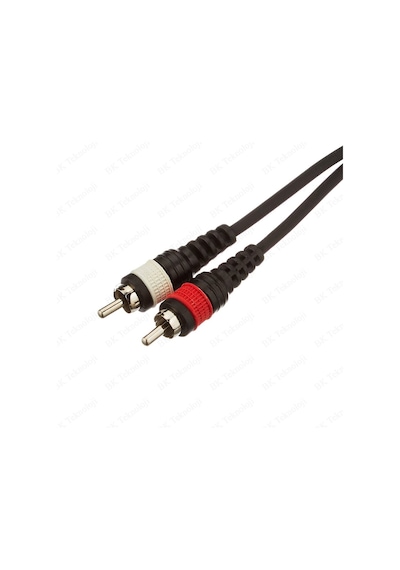 2 XLR Erkek to 2 RCA Erkek Mikser Mikrofon Ses Kablosu - 3 Metre