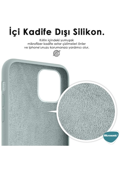 Microsonic Apple iPhone Uyumlu 17 Kılıf Liquid Lansman Silikon Siyah -