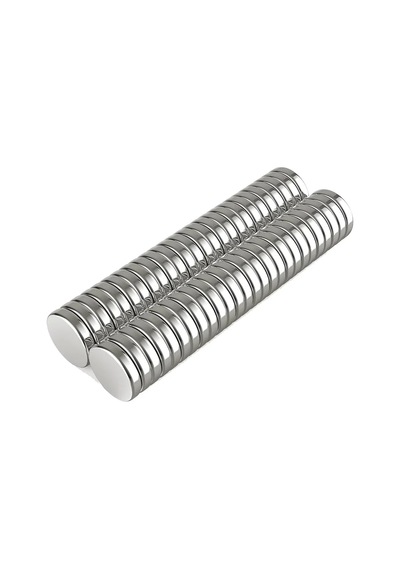 Lb 10 Adet 10x2mm Yuvarlak Neodyum Mıknatıs Güçlü Magnet Nikel Kaplamalı Çok Renkli