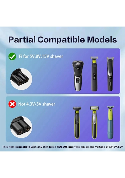 15v Hq8505 Type-c Tıraş Makinesi Adaptörü Şarj Dönüştürücü Philips, B