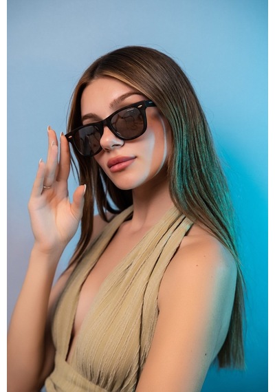Montblack Mb 6802 C3 Wayfarer Erkek Güneş Gözlüğü Kahverengi