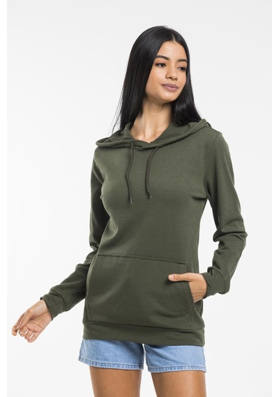 SPR21K55 Kadın Kapş. Kanguru Cepli Sweatshirt
