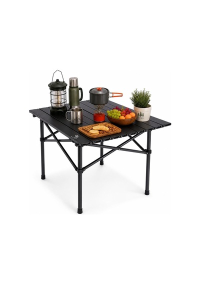 50x50x50 Cm Katlanır Kamp Ve Piknik Masası Hafif, Dayanıklı Ve Taşınabilir Siyah