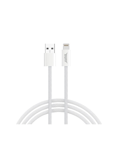 Buff, Bl74 Örgülü 3a .2m Data Ve Şarj Kablosu, Bükülmeye Dayanıklı, Hızlı Şarj, Usb Lightning, Beyaz