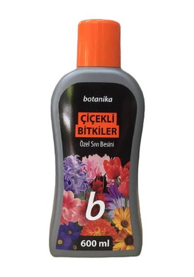 Botanika Çiçekli Bitkiler için Özel Sıvı Besini 600 ML Turuncu