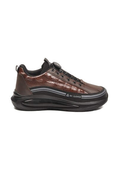 Siyah Kahve Memory Foam Misina Bağcıklı Erkek Sneaker 2250 M Siyah-kahve