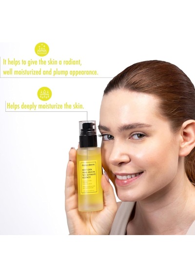 Maruderm Yeni Nesil%96 Salyangoz Özlü Ultimate Esans Yoğun Nemlendirici Ve Parlaklık Destekleyici Yüz Esansı, Hyaluronik Asit & Peptit İle, 100 Ml