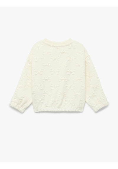 Koton 26yy59003205 Bej Kız Bebek Sweatshirt 6smg10113ak Bej