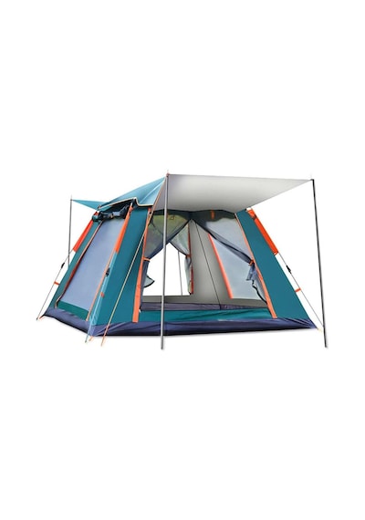 Tenteli 6 Kişilik Otomatik Çadır 240x240x155 Cm Çadır Çantalı Çadır - Sineklikli Çadır Karışık/çok Renkli Çok Renkli