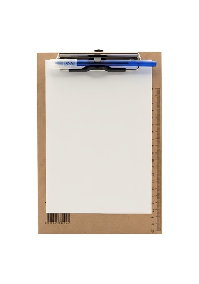 Temel A4 ve A5 Ahşap Sekreterlik Metal Klipsli 2li Set