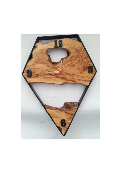 Rustik Zeytin Ağacı Dekoratif Duvar Saati - El Yapımı Endüstriyel Metal Tasarım 49 Cm Ofis Ve Ev Hediyesi Kahverengi Rustik Zeytin Ağacı Dekoratif Duvar Saati - El Yapımı Endüstriyel Metal Tasarım 49 Cm Ofis Ve Ev Hediyesi Kahverengi
