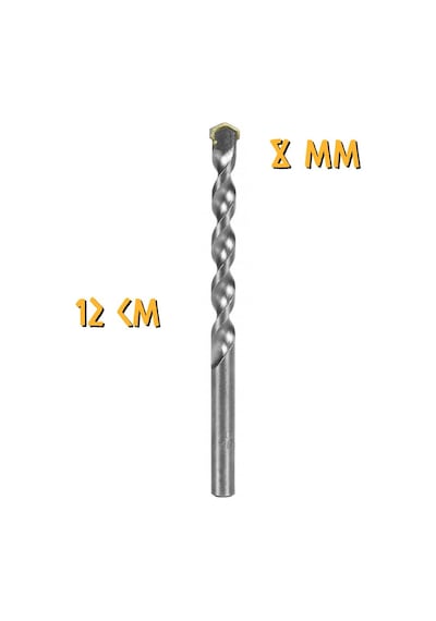 Kupa Tyson Beton-duvar Delici Elmas Matkap Ucu - 8 Mm. - 12 Cm. - 2 Adet