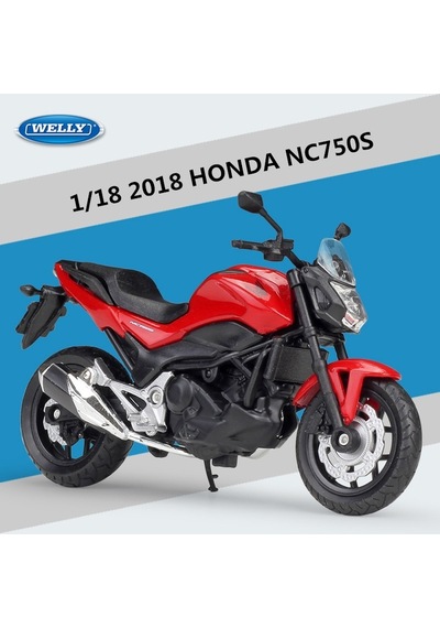 Welly 1:18 2018 Honda Nc750s Alaşım Motosiklet Modeli Simülasyon Metal Sokak Yarışı Motosiklet Modeli Koleksiyon Çocuk Oyuncak Hediyesi