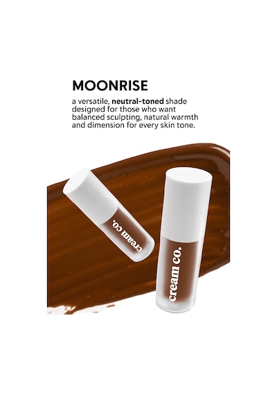 Likit Bronzer Glow Sculpt Moonrise, Kontür Nötr Kahve, Yüz Şekillendirici Nemlendirici Makyaj Diğer