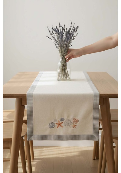 Marine Nakışlı Runner 50x130 Cm Çok Renkli