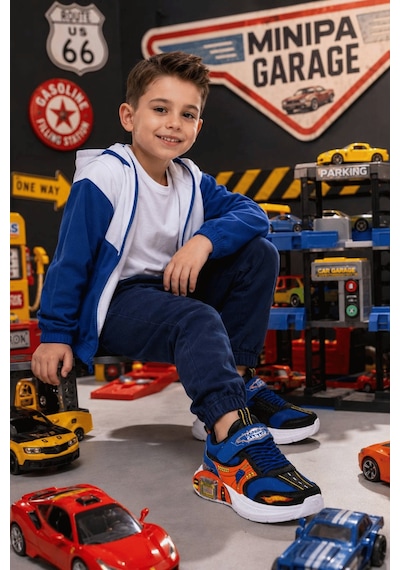 Minipa Garaj Tabanlı, Çift Metal Arabalı, Ortopedik Çocuk Spor Ayakkabı Sax Mavi - Orange Minipa Garaj Tabanlı, Çift Metal Arabalı, Ortopedik Çocuk Spor Ayakkabı Sax Mavi - Orange