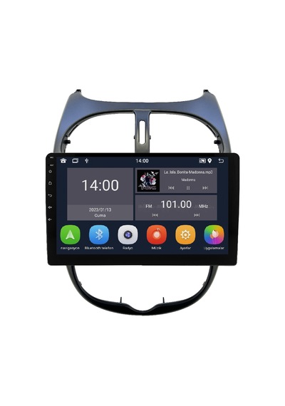 Peugeot 206 Android Multimedya Sistemi 2006-2011 Crv-4427xd