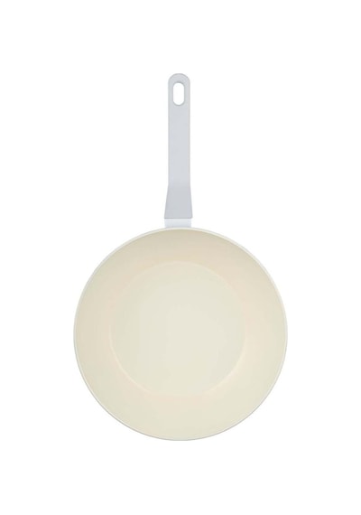 Jumbo Swiss Crystal Light Grey Wok Tava 28 Cm Gri