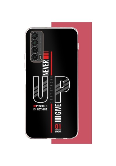 Huawei P Smart 2021 Uyumlu Asla Pes Etme Baskılı Silikon Kılıf Renkli