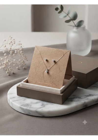 Premium Kraft Kolye Ve Küpe Takı Sergileme Kartı 100 Lü Şık Takı Sunum Ve Paketleme Kartı