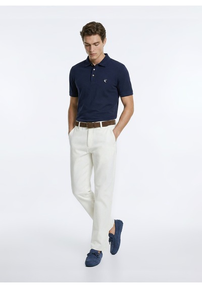 Fabrika Lacivert Erkek Slim Fit Polo T-shirt F6sm-tst 2121