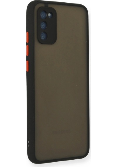 Samsung Uyumlu Galaxy A03s Kılıf Montreal Silikon Kapak Siyah/