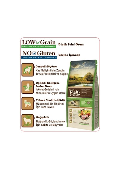 Sam's Field Puppy Tavuklu Patatesli Düşük Tahıllı Yavru Köpek Maması 2500 G