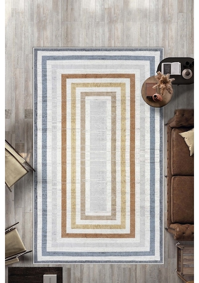 West Home Dijital Baskı Yıkanabilir Kaymaz Taban Mutfak Halısı Salon Halısı Ve Yolluk Wh 540 Multy
