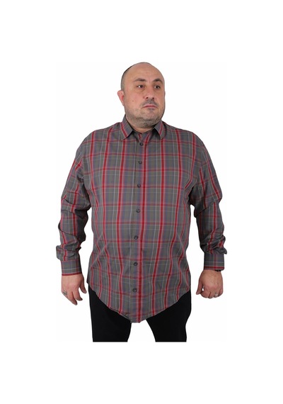 Moc Grande Mocgrande Büyük Beden Erkek Gömlek Estacional 23373 HAKI Haki