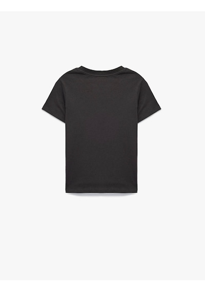Koton Baskılı Antrasit Erkek Çocuk T-shirt 6skb10085tk Antrasit
