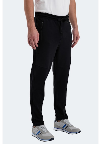 Slazenger Ones In Erkek Fermuar Cepli Siyah Eşofman Altı Siyah