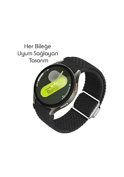 Yeni Nesil Bağlantı Örgü Loop 20mm Kordon İle Uyumlu Galaxy Watch 7/6/5/4 Serisi İçin Galaxy Watch 7 Kordon 40mm/44mm Watch 6/4 Classic 47/43/42mm Watch 5 Pro Uyumlu