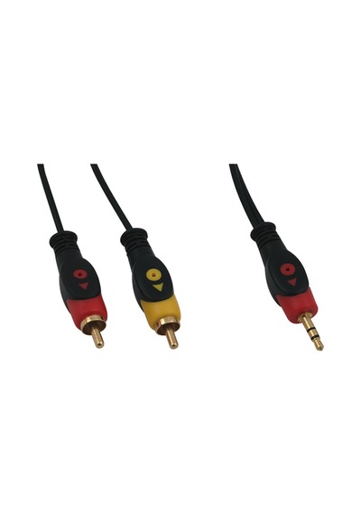2RCA 3.5 MM Stereo AUX Ses Kablosu 1.5 M