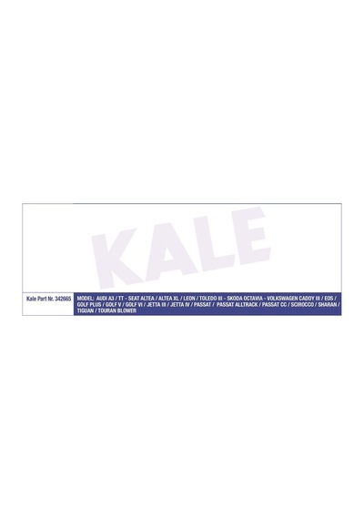 KALE 342665 KALORİFER MOTORU MEGANE II 04- 1.5 DCI / GOLF V 03- G