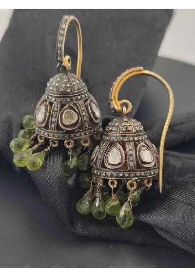 Allahverdi Türkmen Peridot Elmas Küpe 222