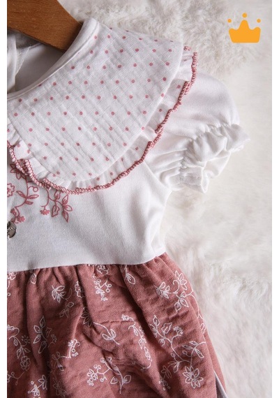 Babyhola Kız Bebek Müslin Tulum 15180 Pembe