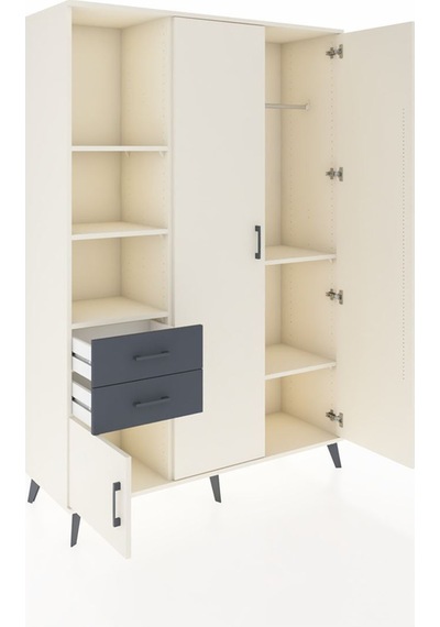 Hyperion Dolap 5 Raflı 2 Çekmeceli Tek Askılı 132x44x195 Aytaşı-aytaşı/antrasit Aytası/antrasıt - Aytası Hyperion Dolap 5 Raflı 2 Çekmeceli Tek Askılı 132x44x195 Aytaşı-aytaşı/antrasit Aytası/antrasıt - Aytası