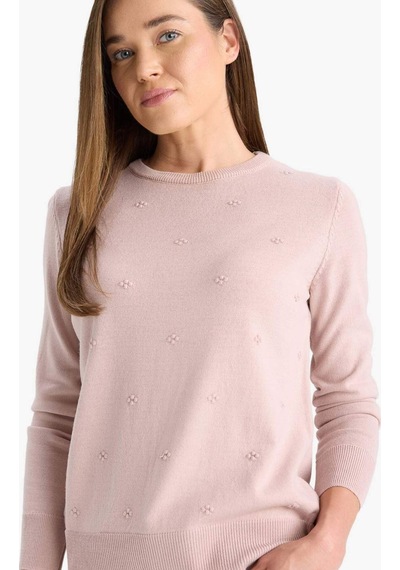 Defacto Regular Fit Bisiklet Yaka Triko Kazak F4084ax25wnpn681 Pembe Defacto Regular Fit Bisiklet Yaka Triko Kazak F4084ax25wnpn681 Pembe