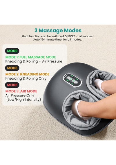 Nekteck Isılı Ayak Masajı, 2026 Yükseltme Shiatsu Ayak Masajı, Rahat Ayaklar İçin Hava Basıncı Ve Derin Yoğurma, Elektrikli Ayak Masajı, Erkekler Ve Kadınlar İçin Hediye Nekteck Isılı Ayak Masajı, 2026 Yükseltme Shiatsu Ayak Masajı, Rahat Ayaklar İçin Hava Basıncı Ve Derin Yoğurma, Elektrikli Ayak Masajı, Erkekler Ve Kadınlar İçin Hediye