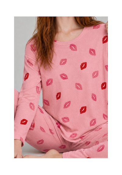 Fit Women Kadın Comfort Esnek Pembe Pijama Takımı 4688