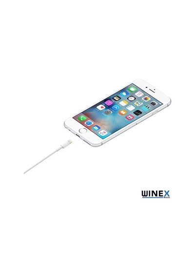 Winex 3A Usba To Lightning Data Ve Şarj Kablosu Beyaz
