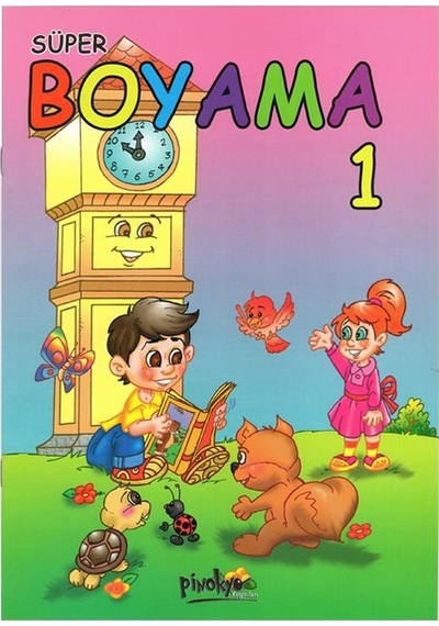 Carioca Süper Jumbo Teddy Keçeli Kalem 6 Renk - Boyama Kitabı Set