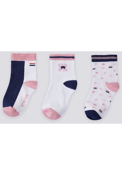U.S. Polo Assn. U.s. Polo Assn Lisanslı Beyaz Bebek 3lü Çorap Takım 5274-30491 Beyaz U.S. Polo Assn. U.s. Polo Assn Lisanslı Beyaz Bebek 3lü Çorap Takım 5274-30491 Beyaz