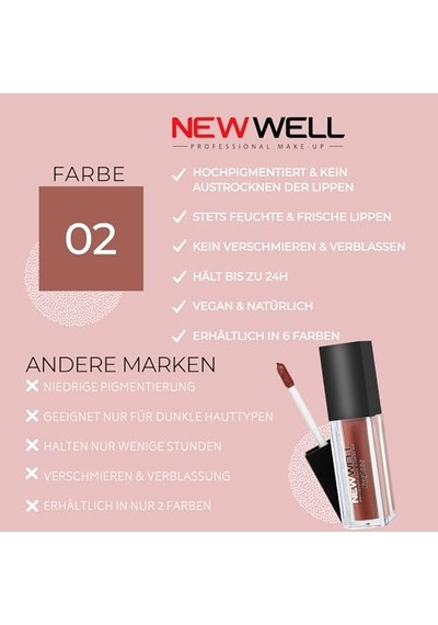 New Well Liquid Matte Lipgloss 02 00