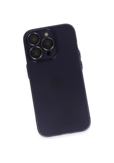 Apple İphone 14 Pro Max Kılıf Luko Lens Silikon - Siyah