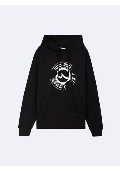 Little Big Ltb Bayena Baskılı Kapişonlu Sweatshırt Siyah