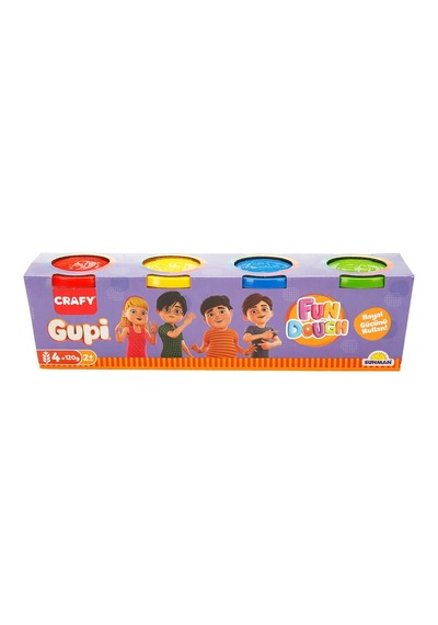 6715 Sun-sabc-crf-oyun Hamuru 4lü Gupi 4x120gr Gup Çok Renkli