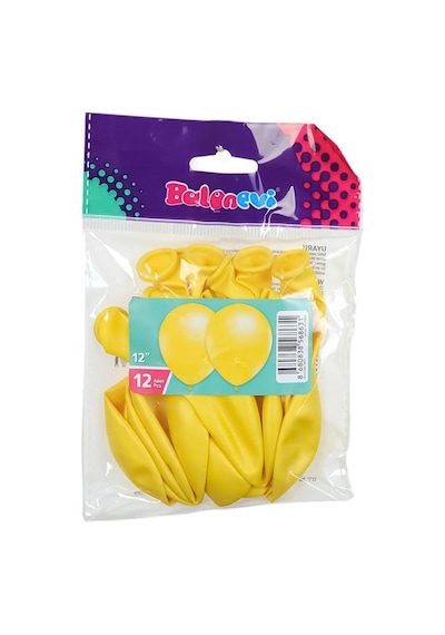 TMT8631  Metalik Sarı Balon 12 inç 12li -Balonevi