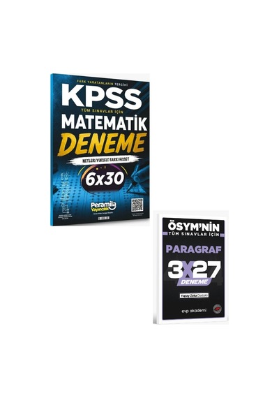 Peramila 2027 Kpss Matematik 6 Deneme Çözümlü+ Evp Akademi Paragraf