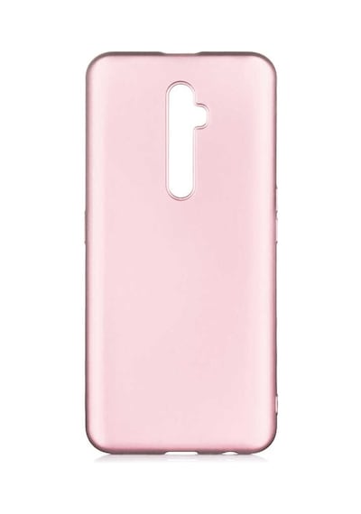 Ekılıf - Oppo Reno 2z Uyumlu Kılıf Mat Soft Premier Silikon Kapak - Rose Gold